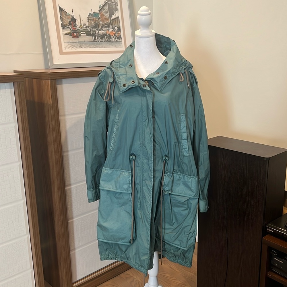 Burberry Turquoise Rain Jacket